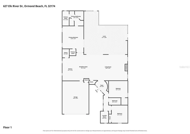 Photo 2 of Single family home for sale at 627 Elk River Dr, Ormond Beach, FL 32174 | MLS# FC322042 | Listing updated on 2026-10-12