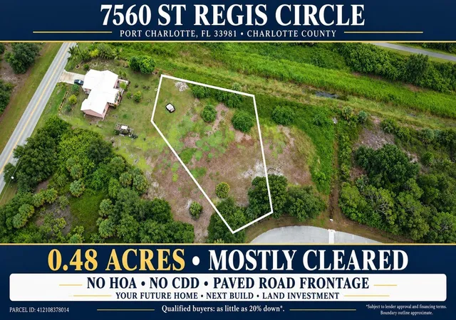 Photo 1 of Land for sale at 7560 St Regis Cir, Port Charlotte, FL 33981 | MLS# TB8557527 | Listing updated on 2026-10-14