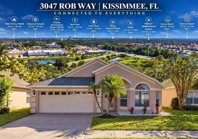 Photo 1 of Single family home for sale at 3047 Rob Way, KISSIMMEE, FL 34743 | MLS# O6450357 | Listing updated on 2026-10-23