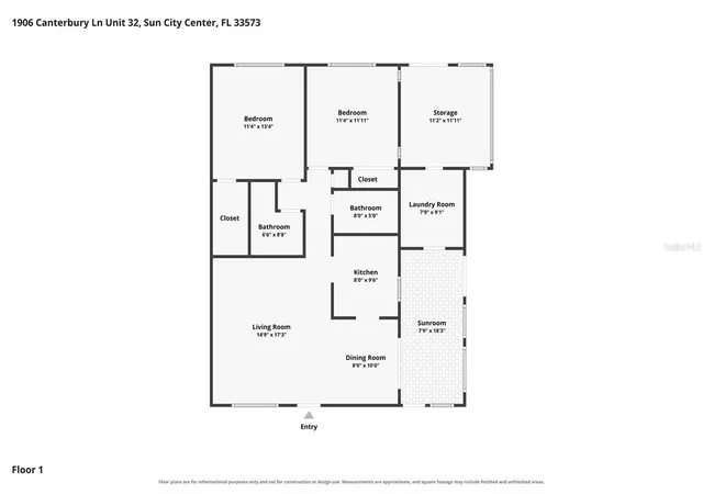 Photo 4 of Condo for sale at 1906 Canterbury Ln #32, Sun City Center, FL 33573 | MLS# TB8558787 | Listing updated on 2026-10-22