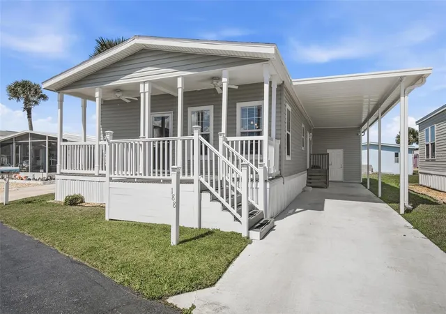 Photo 1 of Manufactured home for sale at 188 Monitor Dr, Flagler Beach, FL 32136 | MLS# FC322199 | Listing updated on 2026-10-24