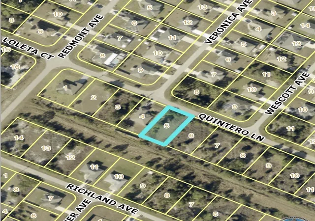 Photo 1 of Land for sale at 1908 Quintero Ln, Lehigh Acres, FL 33972 | MLS# R4912193 | Listing updated on 2026-10-27