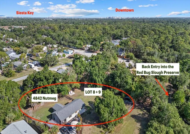 Photo 3 of Single family home for sale at 4842 + Lot 8 & 9 Nutmeg Ave, Sarasota, FL 34231 | MLS# A4710437 | Listing updated on 2026-10-23