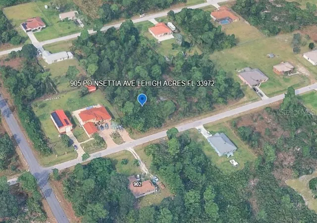 Photo 1 of Land for sale at 905 Poinsettia Ave, Lehigh Acres, FL 33972 | MLS# C7532532 | Listing updated on 2026-10-28