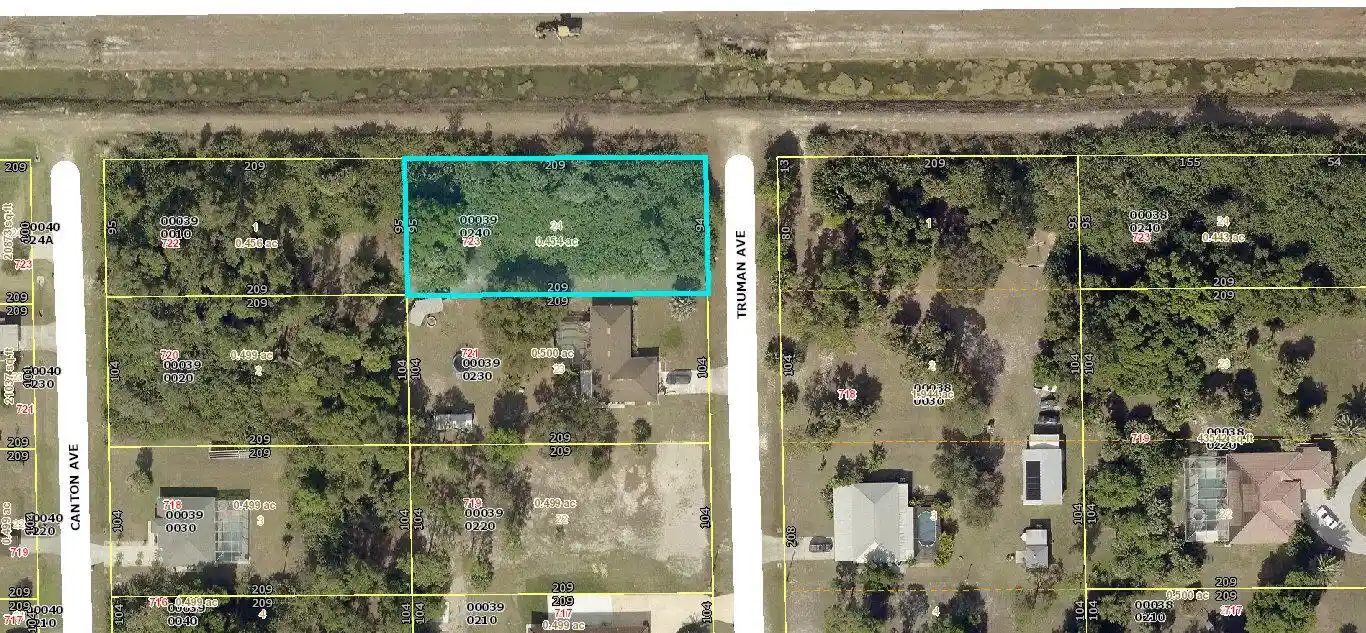 Photo 1 of Land for sale at 723 Truman Ave, Lehigh Acres, FL 33972 | MLS# R10832839 | Listing updated on 2026-09-23