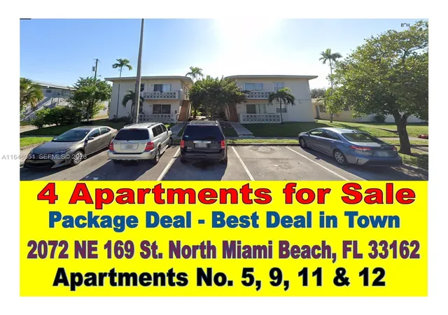 1st image of 2072 Ne 169th St #9, 11, 12 & 5, North Miami Beach, FL 33162 | MLS# A11648951