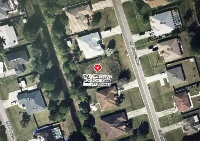 Photo 1 of Land for sale at 2042 Sw Savage Blvd, Port Saint Lucie, FL 34953 | MLS# F10544388 | Listing updated on 2026-10-01
