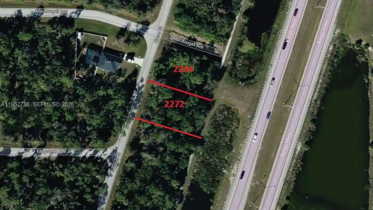 Photo 1 of Land for sale at 2264 Blaser St, Port Charlotte, FL 33980 | MLS# A11952736 | Listing updated on 2026-09-23