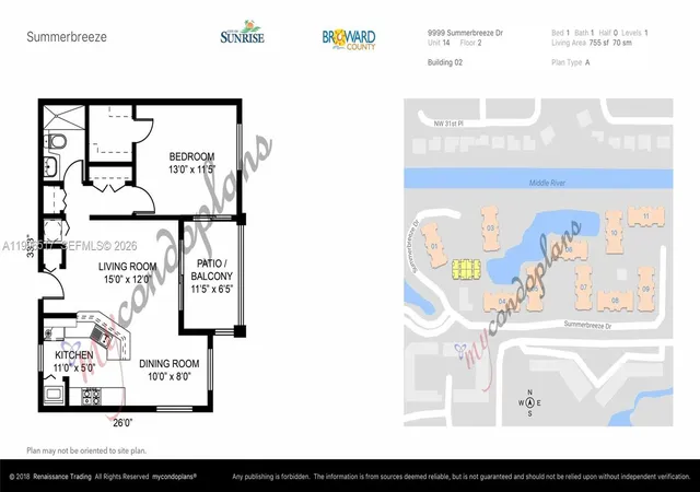 2nd image of 9999 Summerbreeze Dr, Sunrise, FL 33322