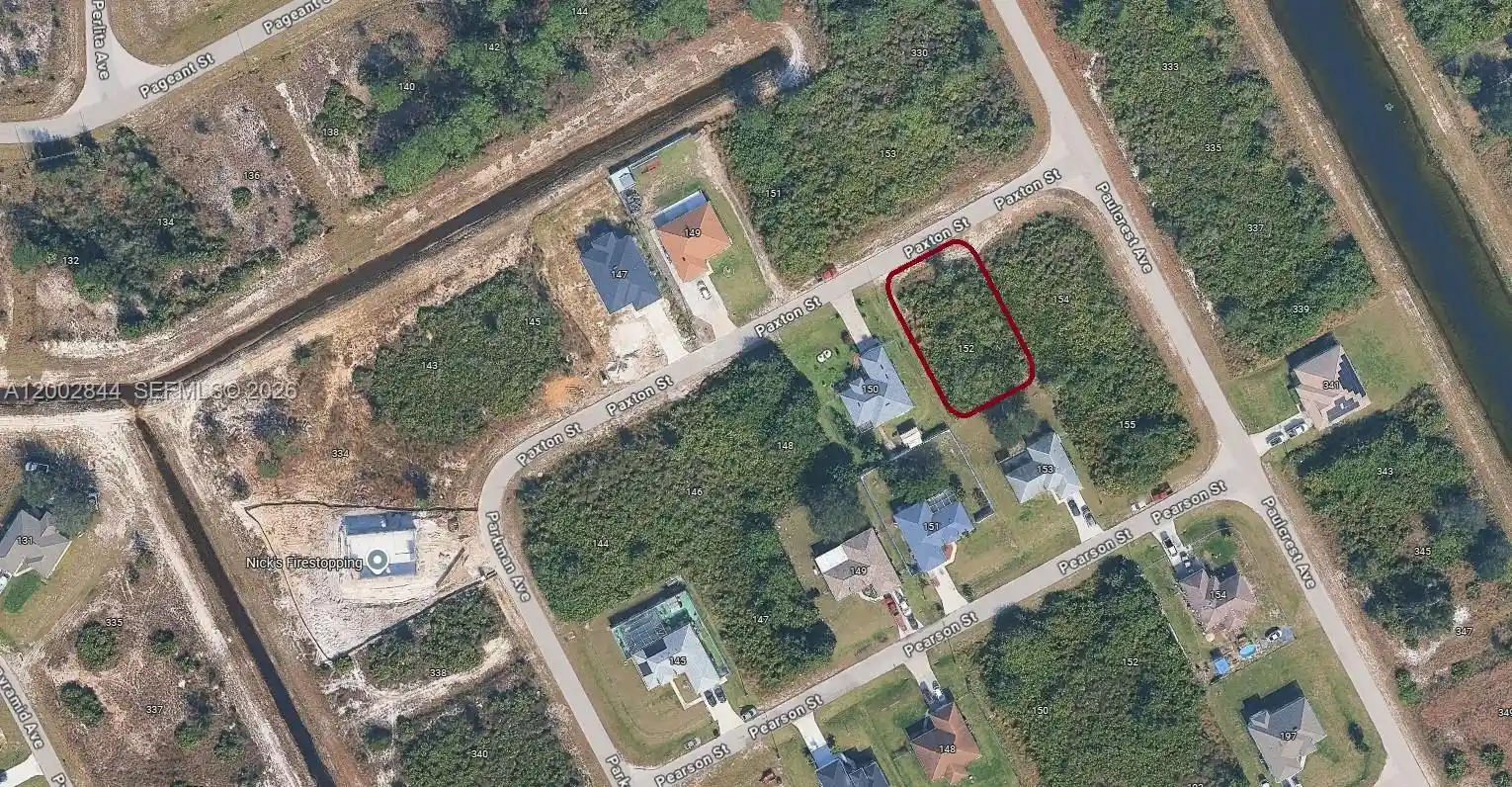 Photo 1 of Land for sale at 152 Paxton St, Lehigh Acres, FL 33974 | MLS# A12002844 | Listing updated on 2026-10-27
