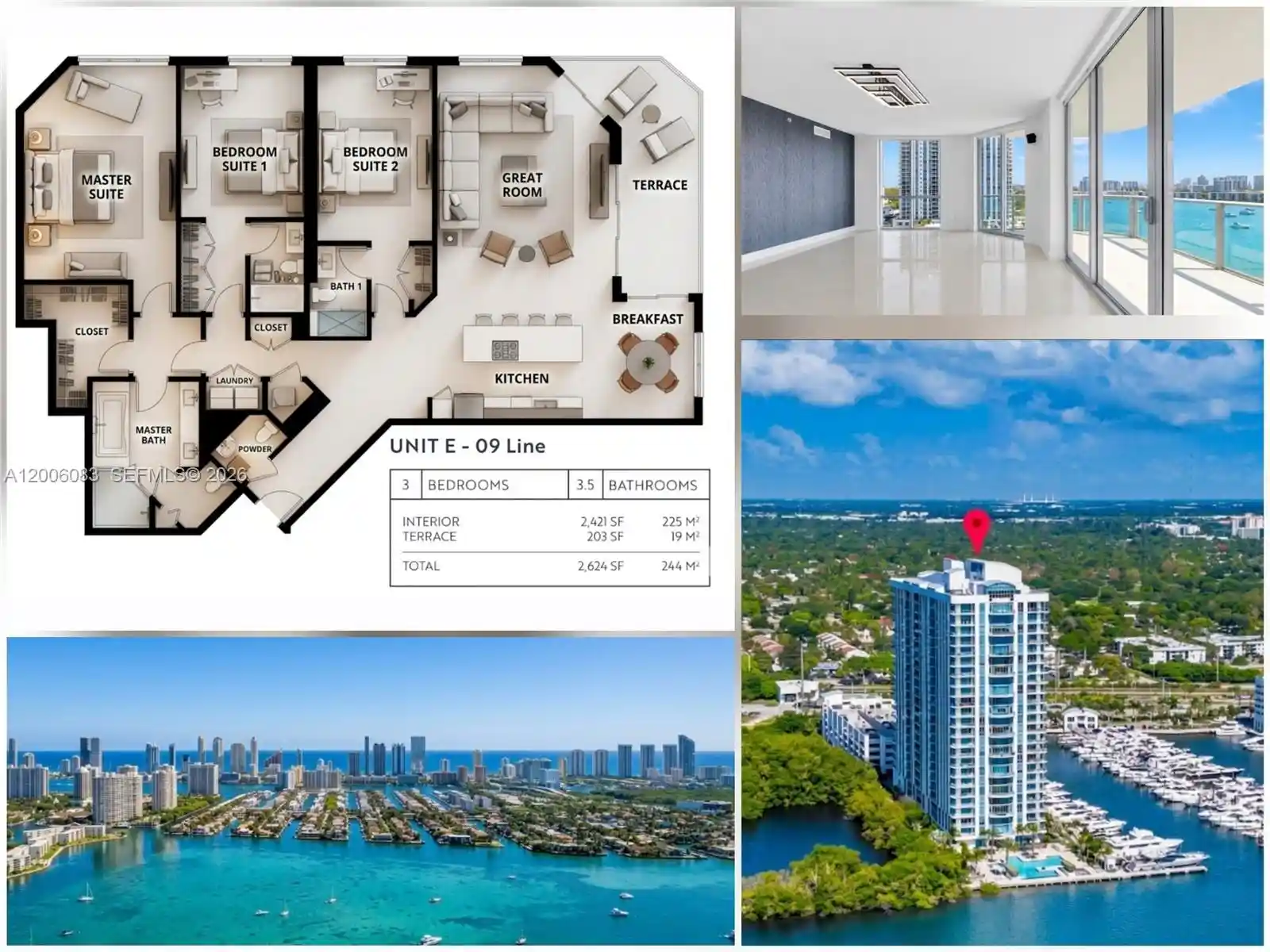 Photo 1 of Condo for sale at 17111 Biscayne Blvd #909, North Miami Beach, FL 33160 | MLS# A12006083 | Listing updated on 2026-09-30