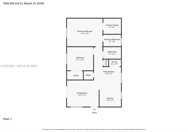 Homes for sale in Miami, FL | 7628 Nw 2nd Ct, Miami, FL 33150 | MLS# A12013391