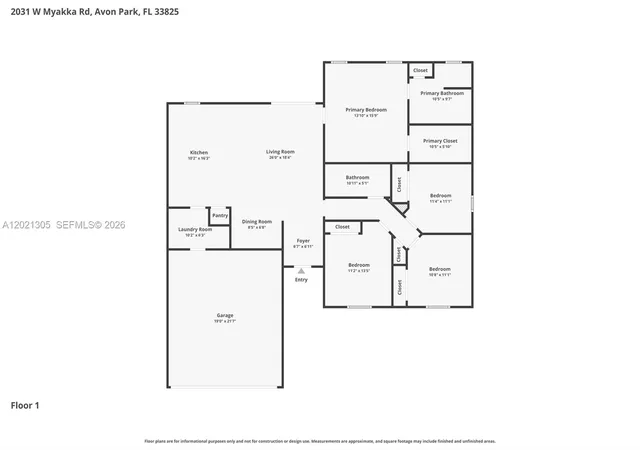 36th image of 2031 W Myakka Rd, Avon Park, FL 33825 | MLS# A12021305
