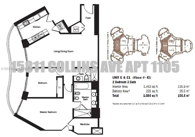 32nd image of 15811 Collins Ave #1105, North Miami Beach, FL 33160 | MLS# A12031345