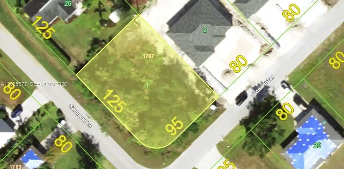 Photo 1 of Land for sale at 5451 Chard Ter, Port Charlotte, FL 33981 | MLS# A12035877 | Listing updated on 2026-10-30