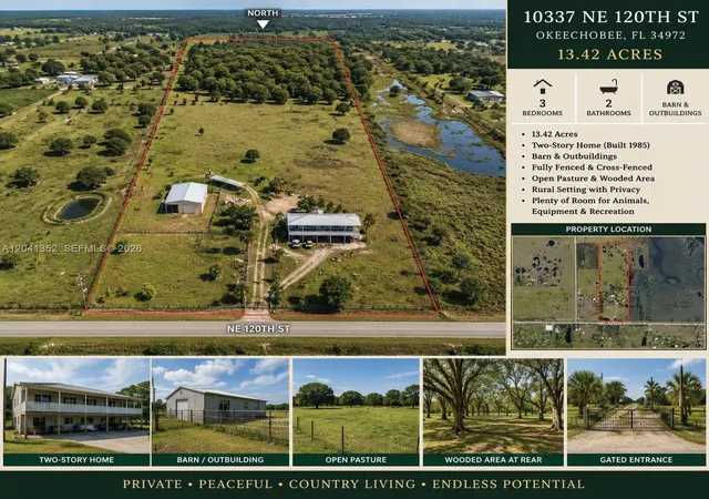 1st image of 10337 Ne 120th, Okeechobee, FL 34972 | MLS# A12041352