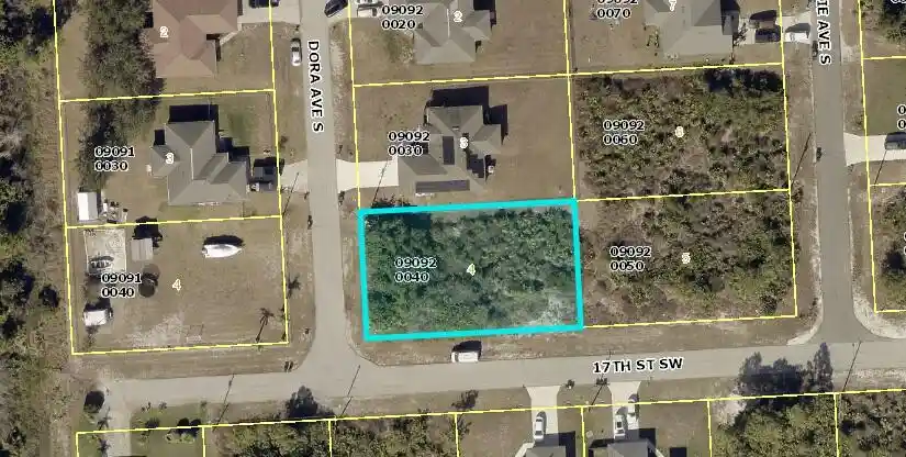 Photo 1 of Land for sale at 1607 Dora Ave S, Lehigh Acres, FL 33976 | MLS# B26046090 | Listing updated on 2026-09-23