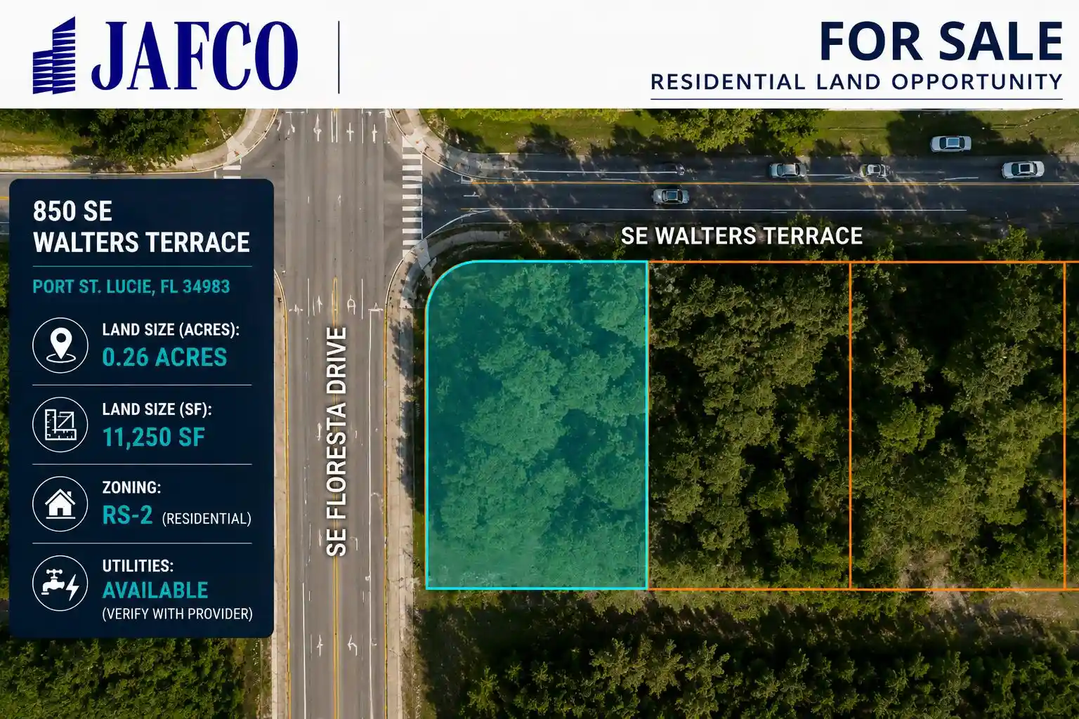 Photo 1 of Land for sale at 850 Se Walters Ter, Port Saint Lucie, FL 34983 | MLS# B26054344 | Listing updated on 2026-10-10