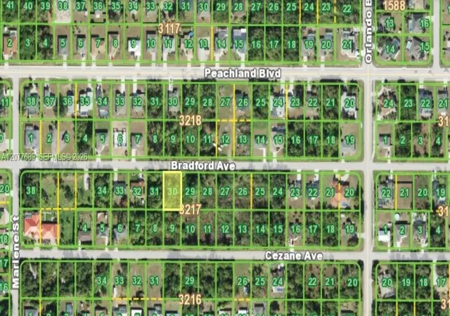 Photo 1 of Land for sale at 22443 Bradford Ave, Port Charlotte, FL 33952 | MLS# A12077689 | Listing updated on 2026-10-30