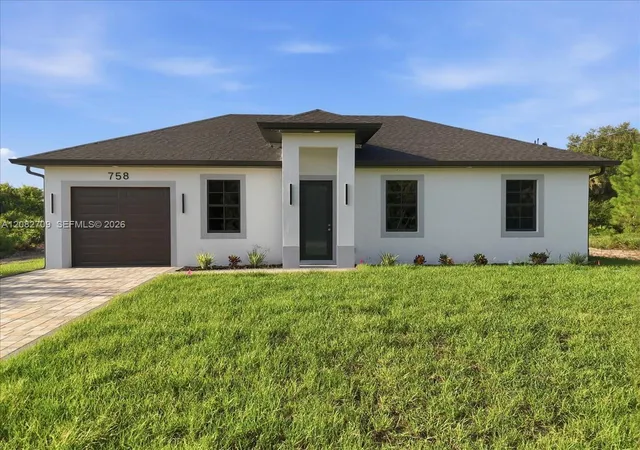 Photo 1 of Single family home for sale at 758 Long Distance Ln, Lehigh Acres, FL 33974 | MLS# A12082709 | Listing updated on 2026-10-30