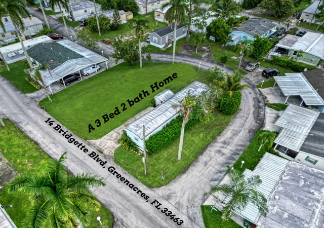 Photo 1 of Manufactured home for sale at 14 W Bridgette Blvd #14, Lake Worth, FL 33463 | MLS# B26080354 | Listing updated on 2026-10-02