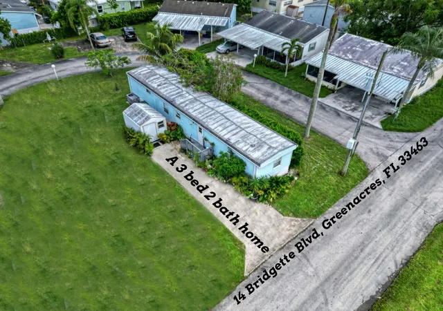 Photo 2 of Manufactured home for sale at 14 W Bridgette Blvd #14, Lake Worth, FL 33463 | MLS# B26080354 | Listing updated on 2026-10-02