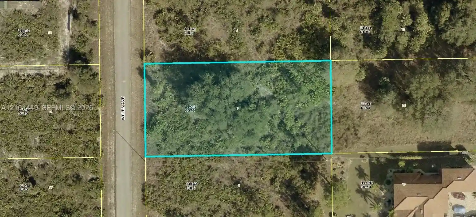 Photo 1 of Land for sale at 310 Wells Ave, Lehigh Acres, FL 33936 | MLS# A12101449 | Listing updated on 2026-10-29