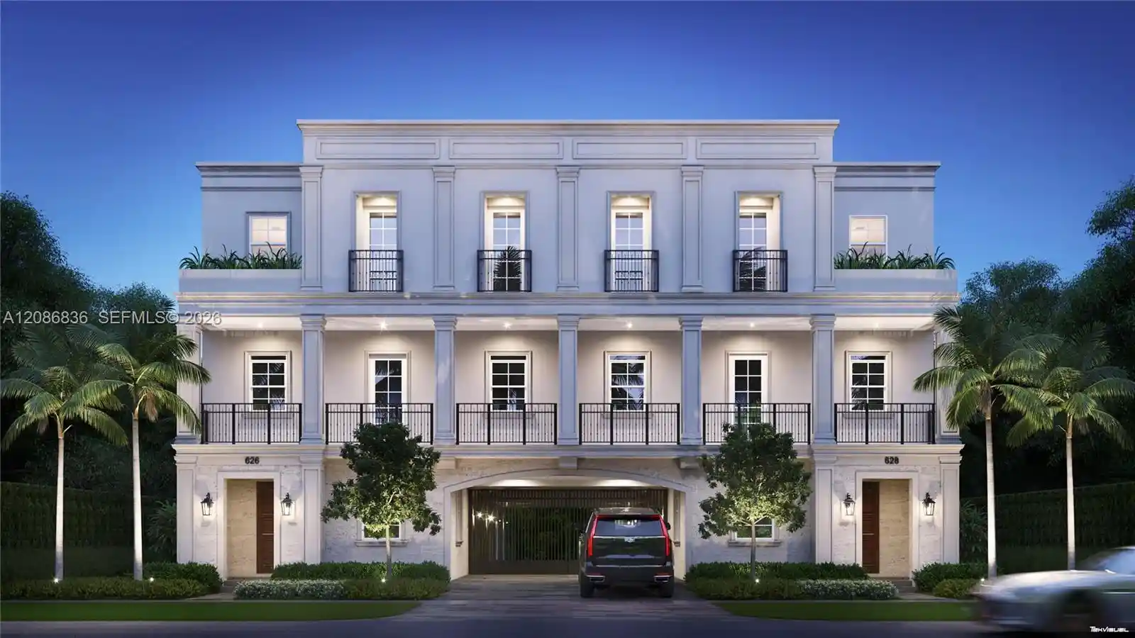 Townhouse for sale at 626 Malaga Ave, Coral Gables, FL 33134 | MLS# A12086836