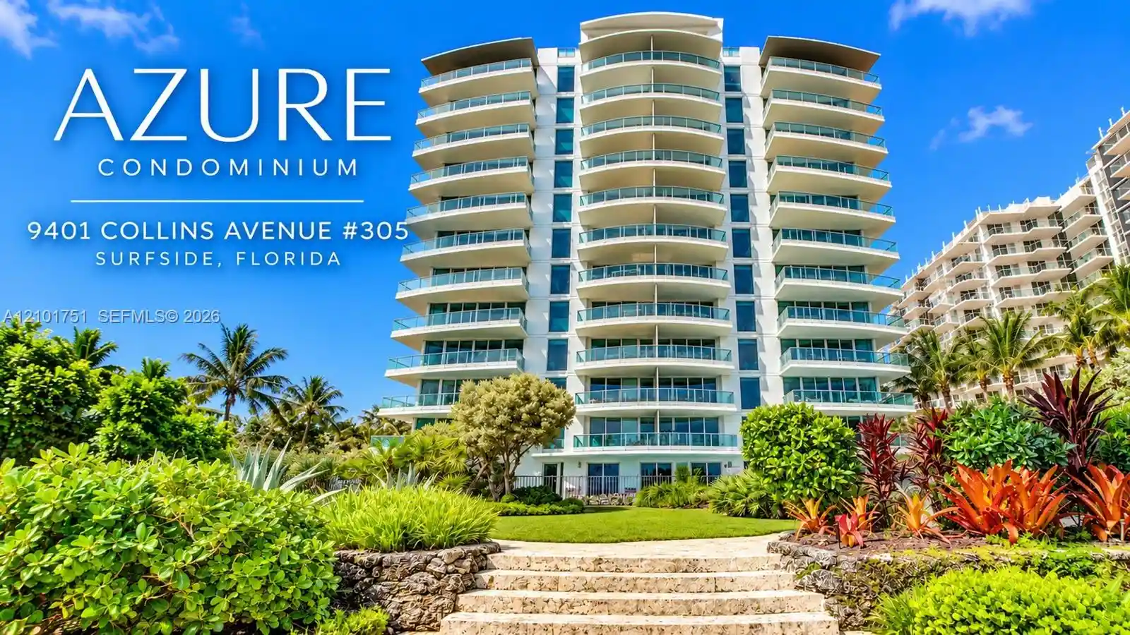 Photo 1 of Condo for sale at 9401 Collins Ave #305, Surfside, FL 33154 | MLS# A12101751 | Listing updated on 2026-10-31