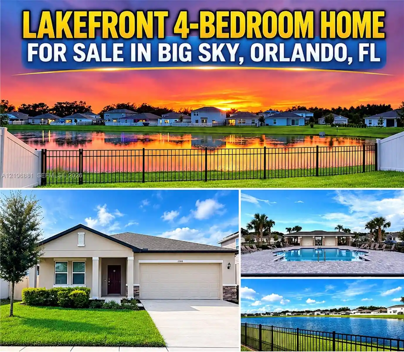 Photo 1 of Single family home for sale at 1306 Axel Graeson Ave, Kissimmee, FL 34744 | MLS# A12106881 | Listing updated on 2026-10-26