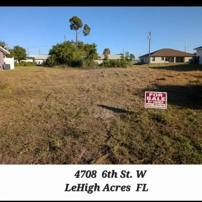 Photo 1 of Land for sale at 4708 6th Street W, Lehigh Acres, FL 33971 | MLS# B26088991 | Listing updated on 2026-10-16