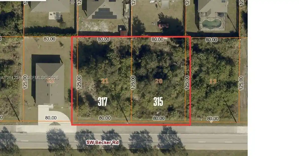 Land for sale at 315/317 Becker Rd, Port Saint Lucie, FL 34953 | MLS# A12112314