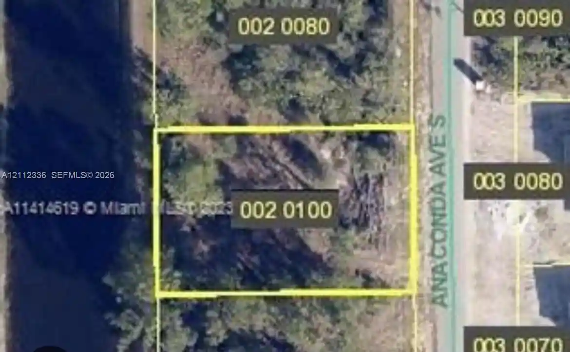 Photo 1 of Land for sale at 716 Anaconda, Lehigh Acres, FL 33974 | MLS# A12112336 | Listing updated on 2026-10-24