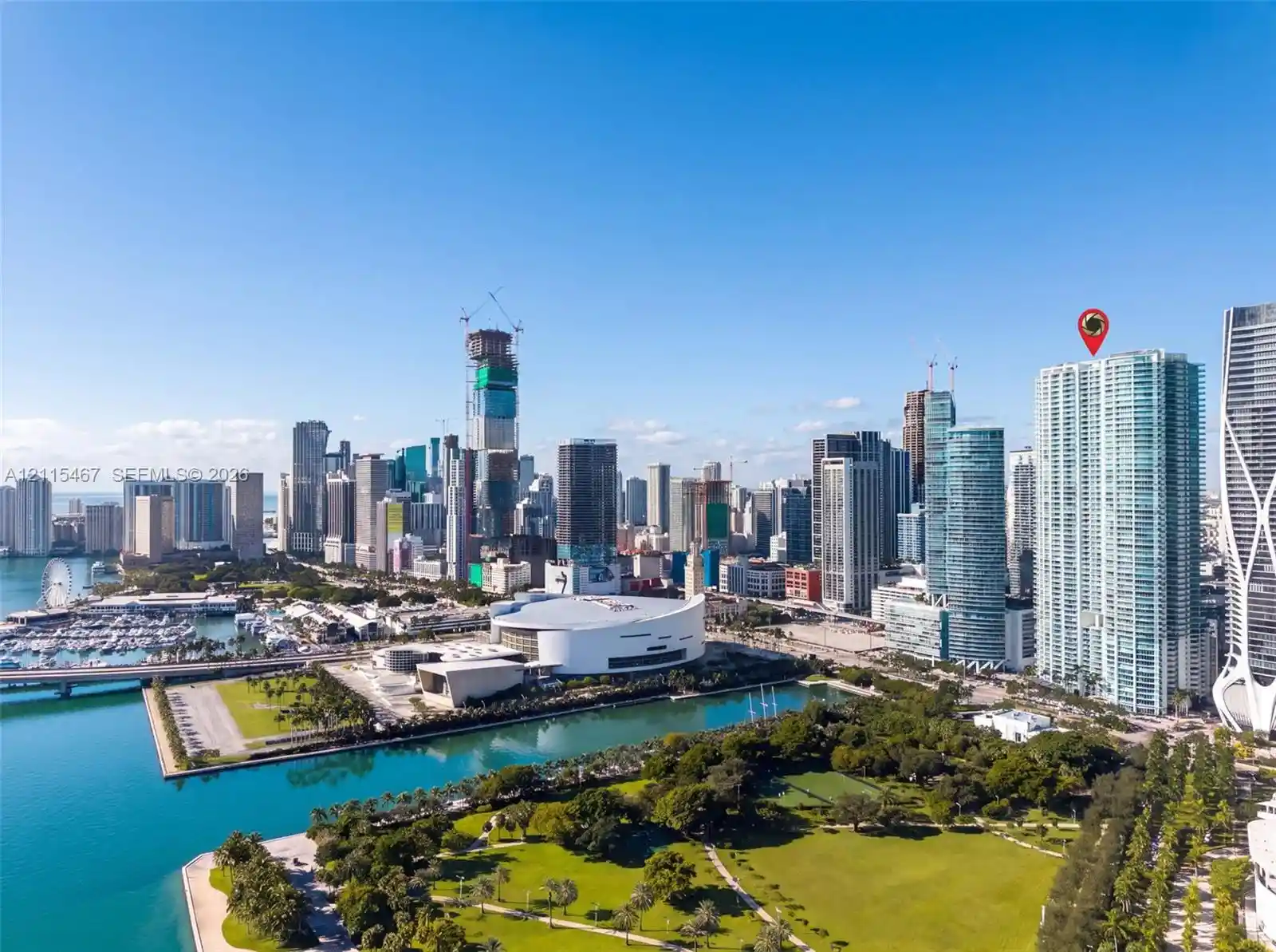 Condo for sale at 900 Biscayne Blvd #2104, Miami, FL 33132 | MLS# A12115467