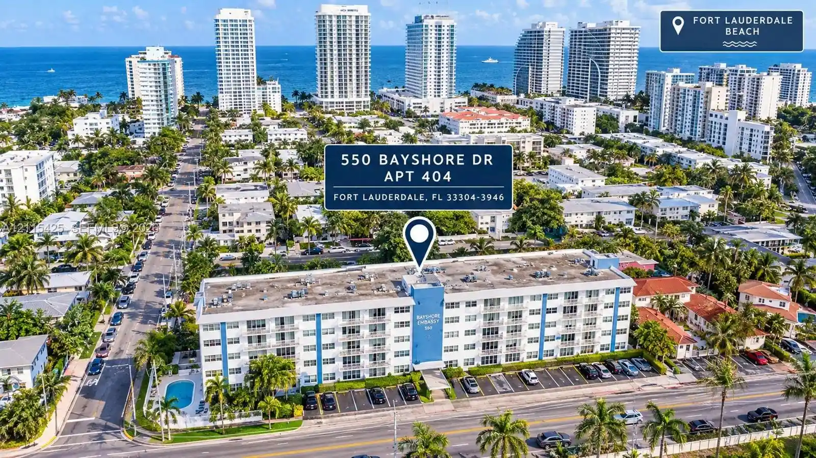 Condo for sale at 550 E Bayshore Dr #404, Fort Lauderdale, FL 33304 | MLS# A12115425