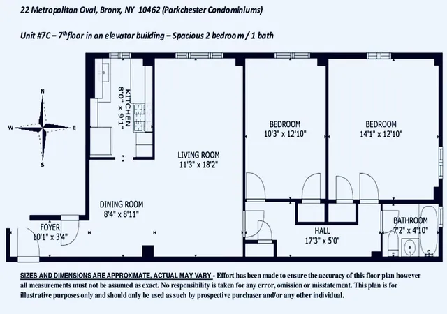 Photo 1 of Sale Pending at 22 Metropolitan Oval #7C, Bronx, NY 10462 | MLS# 847160 | Listing updated on 2025-06-08