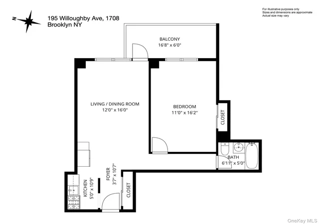 12th image of 195 Willoughby Ave #1708, New York, NY 11205 | MLS# 966897