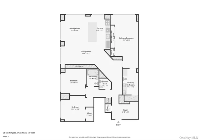 Homes for sale in White Plains, NY | 25 City Pl #6C, White Plains, NY 10601 | MLS# 1020622