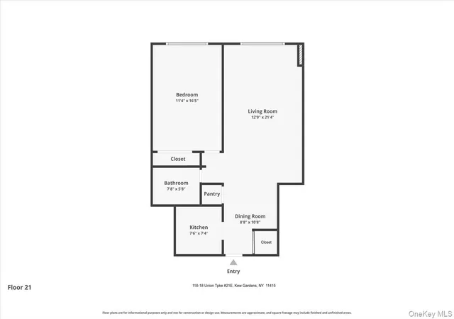 Homes for sale in New York, NY | 118 18 Union Turnpike #21E, New York, NY 11415 | MLS# 1022543