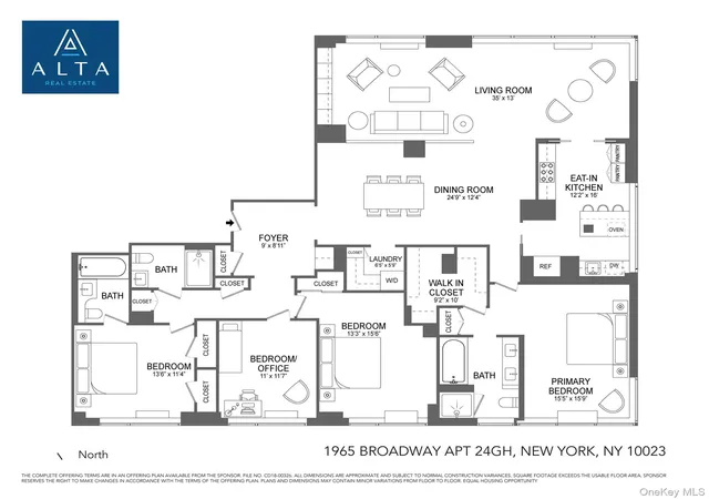 Homes for sale in New York, NY | 1965 Broadway #24GH, New York, NY 10023 | MLS# 1024602