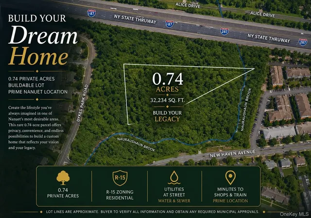Photo 1 of Land for sale at 56 Dykes Park Rd, Clarkstown, NY 10954 | MLS# 1034716 | Listing updated on 2026-08-12