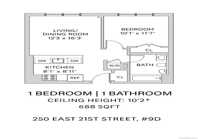 13th image of 250 E 21st St #9D, New York, NY 10010 | MLS# 1040365