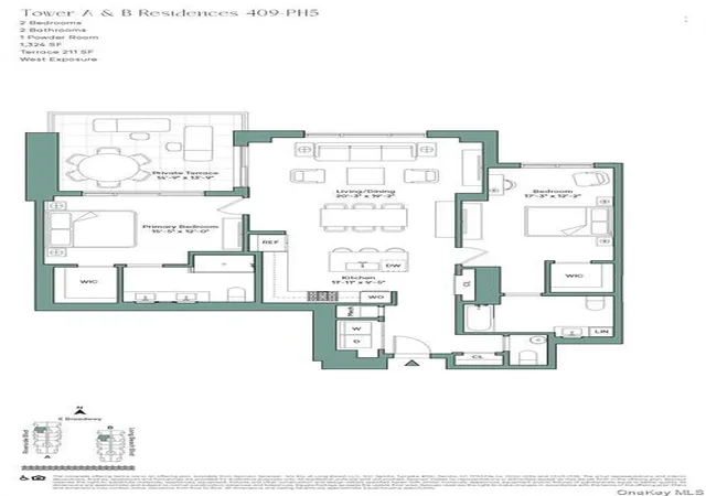 Listing Photo 2 - Condo for sale in building located at 140 Boardwalk, Hempstead, NY 11561 - Unit #409 B