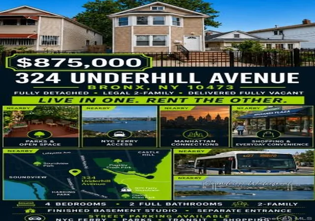 Photo 3 of Multi family home for sale at 324 Underhill Ave, New York, NY 10473 | MLS# 1044332 | Listing updated on 2026-10-07