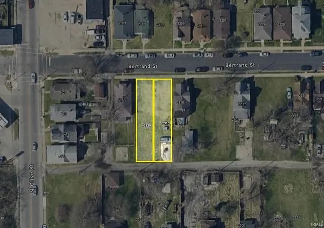 Photo 2 of Land for sale at 2318 Bertrand St, South Bend, IN 46628 | MLS# 202502771 | Listing updated on 2025-12-10