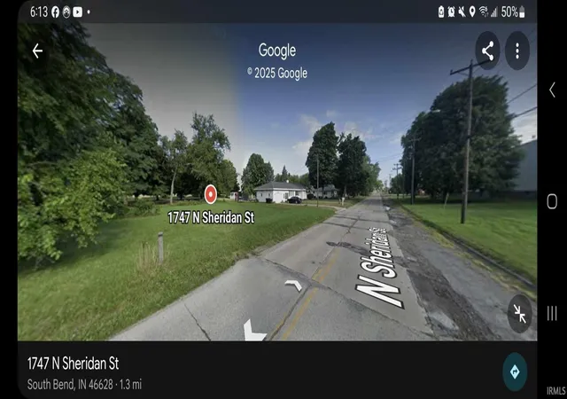 Photo 2 of Land for sale at 1747 N Sheridan St, South Bend, IN 46628 | MLS# 202511334 | Listing updated on 2026-09-01