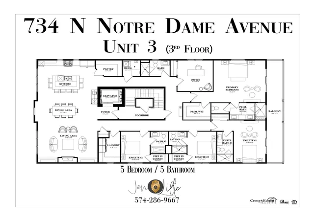 3rd image of 734 N Notre Dame Ave #2, South Bend, IN 46617 | MLS# 202536432
