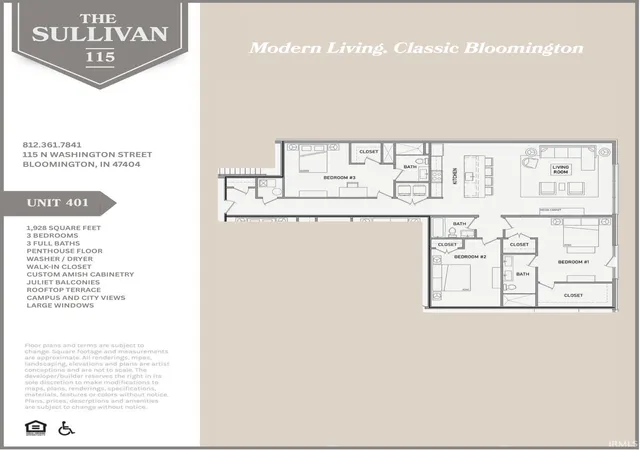 5th image of 115 N Washington St Unit 401, Bloomington, IN 47408 | MLS# 202545853