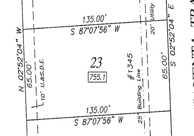Land for sale at 1345 Kayenta Trl, Fort Wayne, IN 46815 | MLS# 202602198