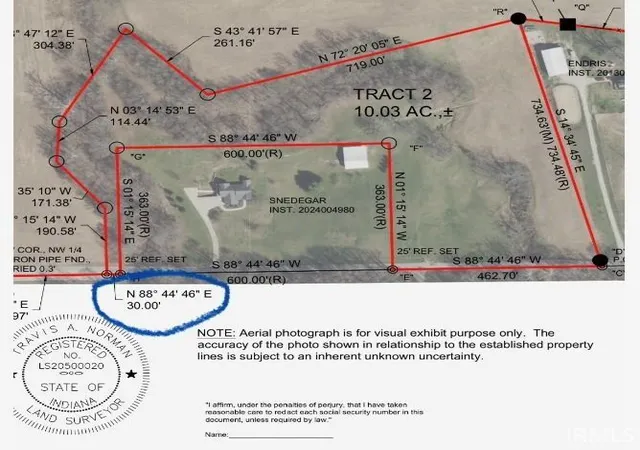 Photo 3 of Land for sale at Tbd Sandpit Rd, Bedford, IN 47421 | MLS# 202613640 | Listing updated on 2026-08-22